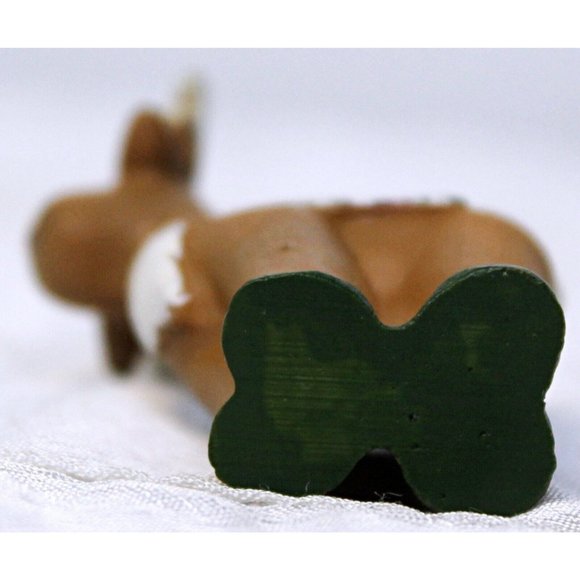 Reindeer Santa Claus Miniature Mini Figurines 2" Free Standing Christmas Holiday - Picture 5 of 10